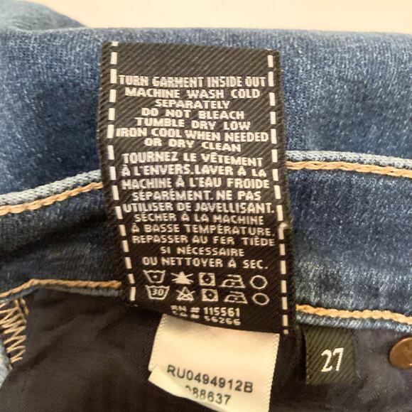 7 For All Mankind High Waist Josefina Jean Size 27 - Picture 9 of 9